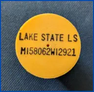 Marker used by Lake State Land Surveying Upper Peninsula Michigan