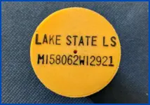 Marker used by Lake State Land Surveying Upper Peninsula Michigan